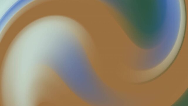 Abstract swirling pattern with warm brown, cool blue, and soft cream colors creating a fluid, dynamic visual effect.