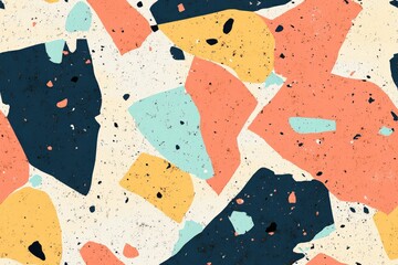 Abstract pattern design with vibrant colors and textures. Seamless pattern.