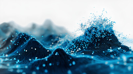 Big data technology data science analysis artificial intelligence generative ai deep learning machine learning algorithm neural flow network analytics innovation abstract futuristic 3d rendering