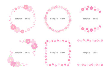 桜のフレームセット