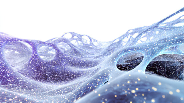 Big data technology data science analysis artificial intelligence generative ai deep learning machine learning algorithm neural flow network analytics innovation abstract futuristic 3d rendering  - Powered by Adobe