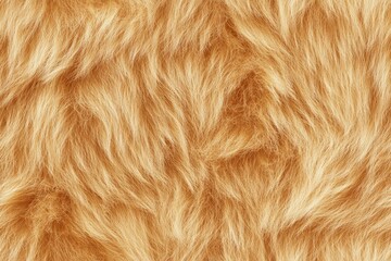 Closeup view of a soft, light beige fur texture. Seamless pattern.
