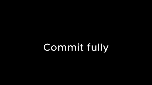 Inspiring business motivation with a bold commitment to success
