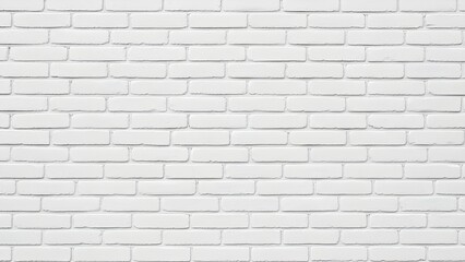 White brick wall texture seamless background for modern interior design