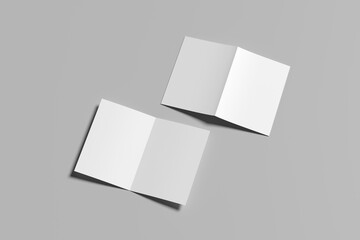 Bifold Brochure Blank Mockup