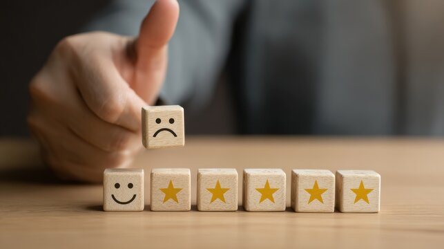 Customer satisfaction assessment with rating cubes