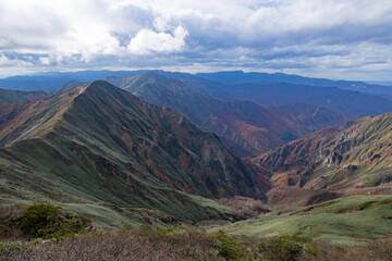 Obraz premium 雄大な山岳風景
