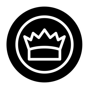 Exclusive Rights Badge Vector Glyph Icon Design