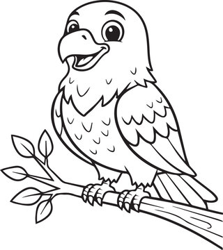 vector illustration of a egle
