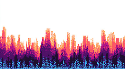 Pixelated bitmap texture 8 bit pixel gradient with noise pattern retro console game style vector illustration stock vector on white background