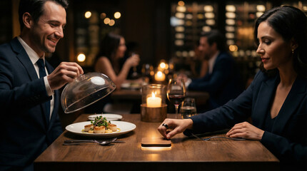 Serving Fresh Food at a Modern Cafeteria Buffet Line, Offering Diverse Meal Options for Busy Diners