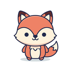 Adorable Cartoon Fox Illustration