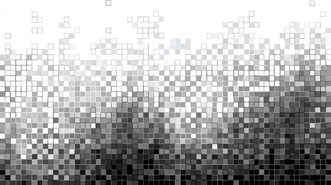 Retro pixel bitmap texture background monochrome dithered pattern 8 bit style stock vector on white background