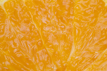 Juicy orange showcasing vibrant color and enticing texture, Detailed shot of luscious orange...