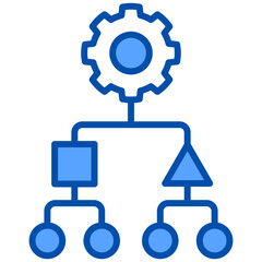 Fototapeta premium Algorithm Icon