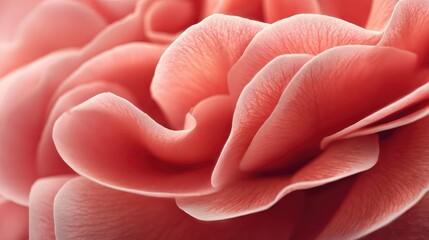 Close-Up View of Delicate Rose Petals with Soft Light and Subtle Pink Tones Capturing the Beauty of Nature and Floral Elegance in a Serene Background