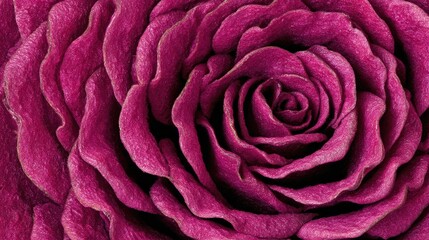 Close-Up Detail of a Vibrant Purple Rose Petal Bloom, Showing Intricate Textures and Layers in Natural Light, Perfect for Floral-Themed Designs