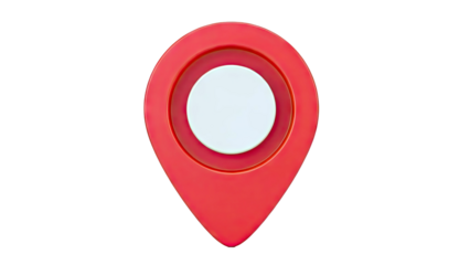 Red 3D Map Pin Icon