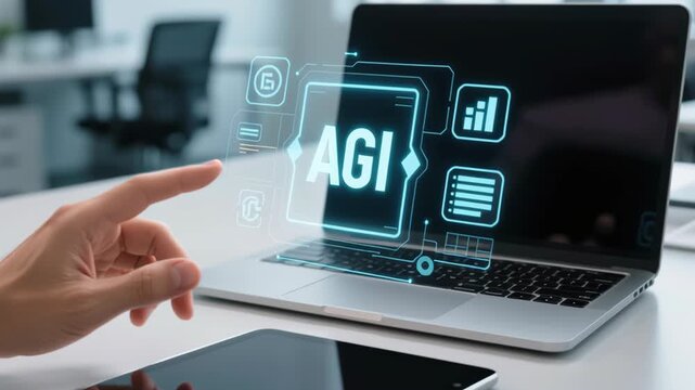Artificial general intelligence agi autonomous software development with ai deep learning technology powering automation and agentic systems, modern computing environments