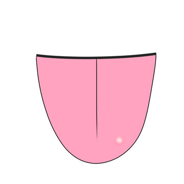 Tongue stomatitis simple illustration
舌 口内炎 シンプル イラスト