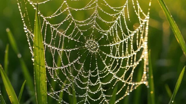 Nature's Tiny Jewels The optical effect of light refracting through water droplets.