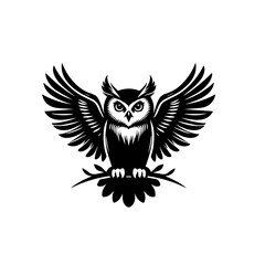 Obraz premium Wise Owl Cartoon Vector Illustration