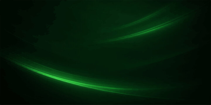 Abstract green background featuring a flowing blue wave design with a glowing fractal texture and purple light energy curves over a dark motion backdrop pattern