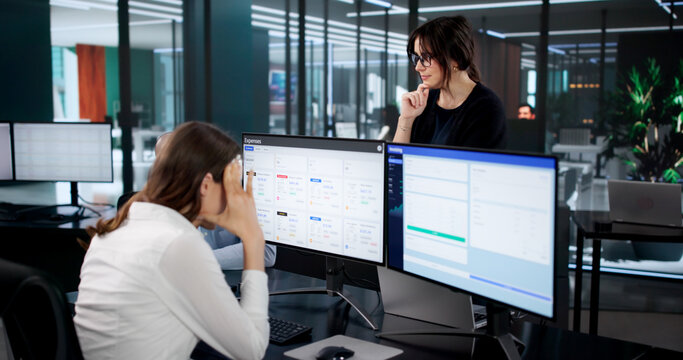 Confused Team In Office Upset Over Budget Crisis