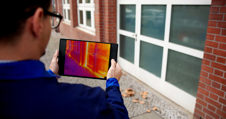 Man Uses Infrared Thermal Camera To Check House