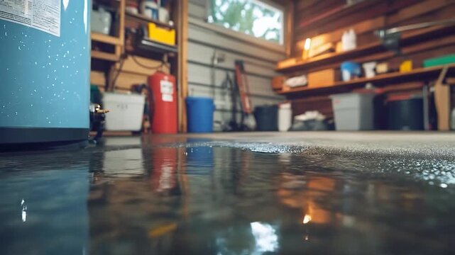 Garage Flooded with Water - Damage and Destruction of Property.