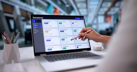 Woman Transforming Office Workflow