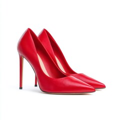 Elegant red high heel shoes for women, perfect for parties, weddings, and upscale fashion events, showcasing style and sophistication