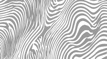 Dynamic abstract pattern with bold grey and white wavy stripes resembling animal print or flowing liquid creating a textured visual © ESIPOOS