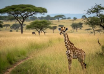 Obraz premium Giraffe in african savanna