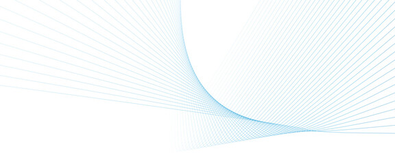 Vector blue futuristic tech line curve flow with flowing technology concept