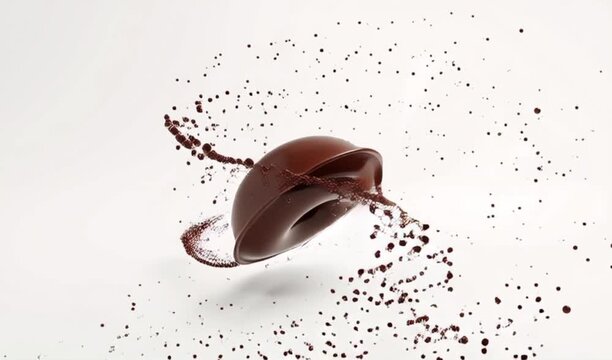 Cinnamon-dusted pretzels tumbling through the air, captured in 4K and HD with a lively splash of sugar and spice, dynamic motion and playful energy.