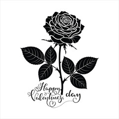 vector illustration of a rose