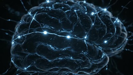 Digital Brain Activity Neural Network Connections Science Technology - Powered by Adobe