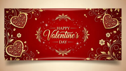 Naklejka premium Happy valentine's day card