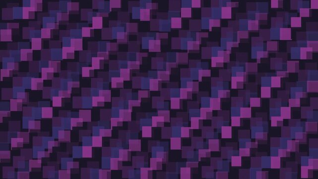 Abstract Purple and Black Square Mosaic Background