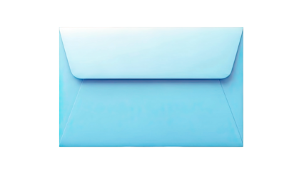 Closed Light Blue Envelope