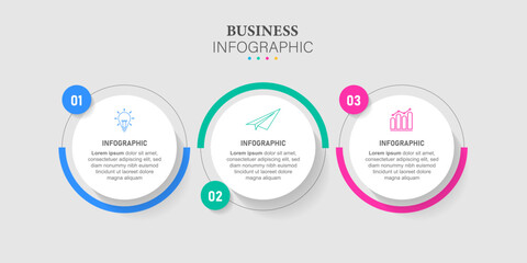 Vector infographic template 3 option steps