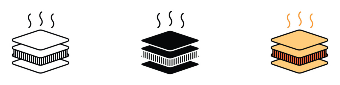 Insulation icon vector. warmth, hot food symbol. vector illustration.