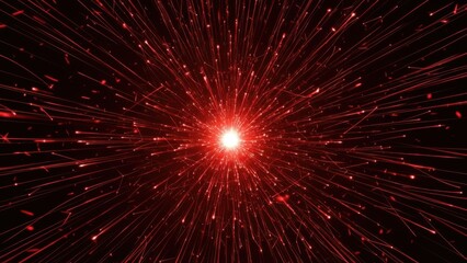 Radiant explosion in darkness