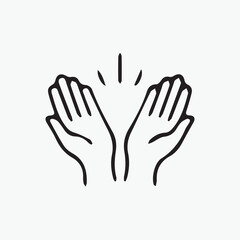 Obraz premium Minimalist Christian Ichthys Fish Symbol Hand-Drawn Religious Icon