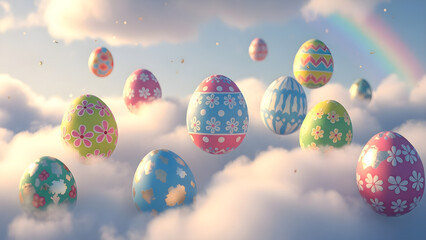 colorful easter eggs