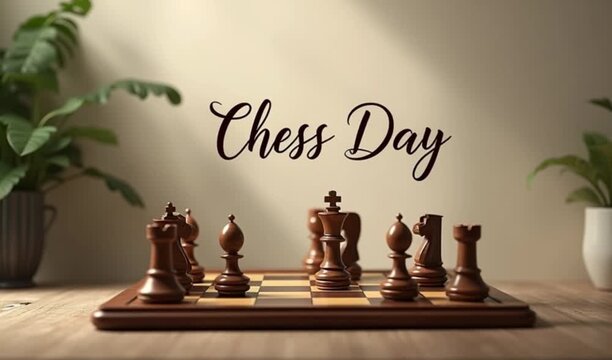 A sunlit room with a compact chessboard, students debating openings, a mentor guiding moves, and a calm, studious atmosphere fueling strategic growth. 4K and HD
