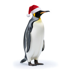 Fototapeta premium Penguin Wildlife Photos and Cartoon Vector Graphics Set Cute Antarctic Bird Characters and Black White Silhouette Icons