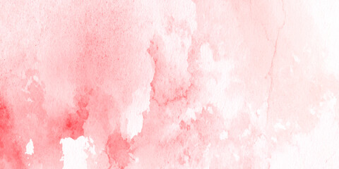 Fototapeta premium Soft pink watercolor background with white and red hues blended together in an abstract artistic style