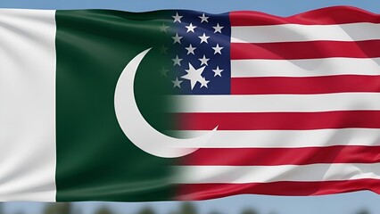 Pakistan flag of united states texture